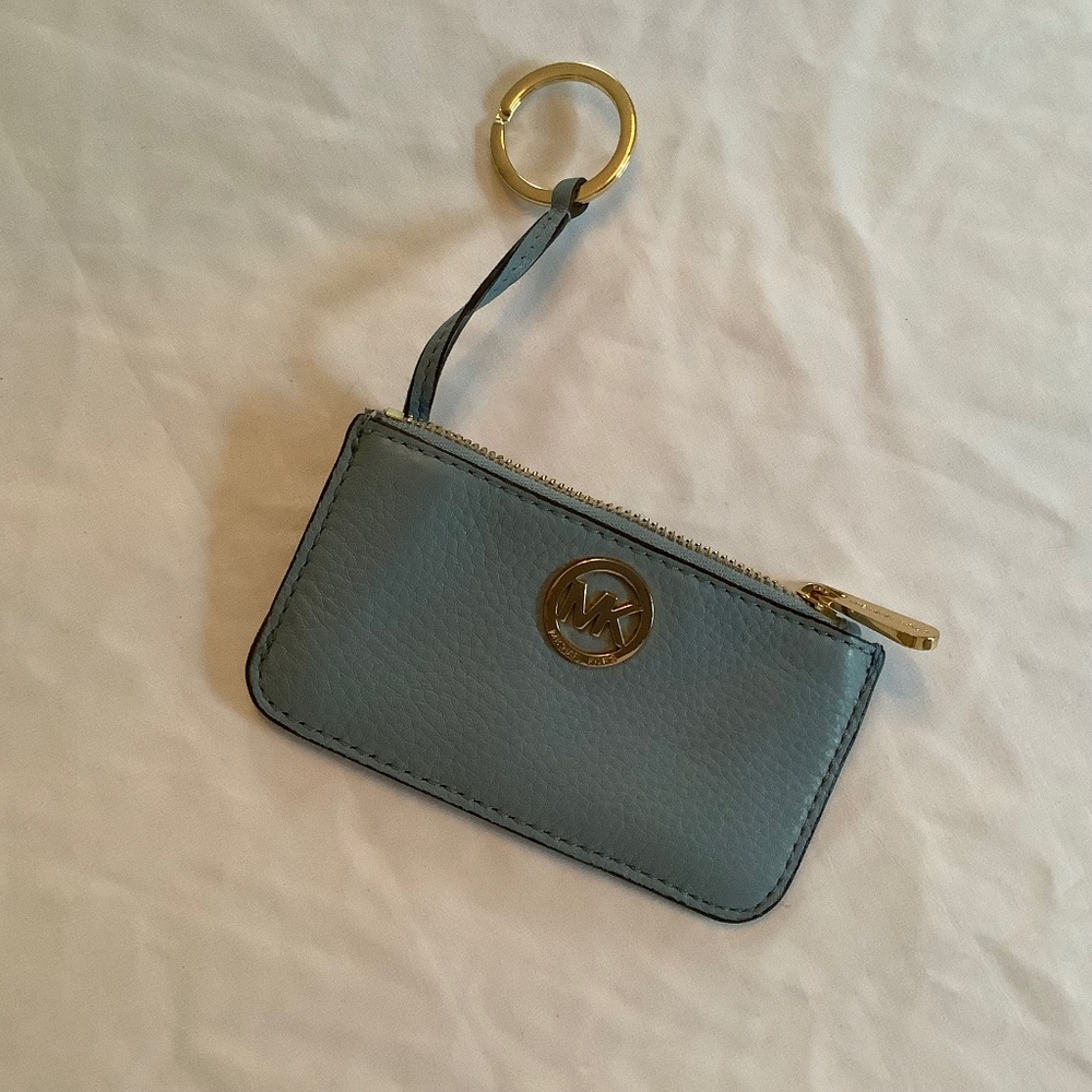 Michael Kors. NEVER USED Wristlet. Light Blue.